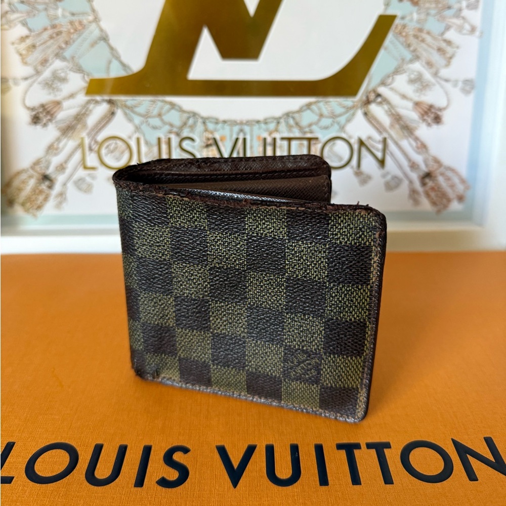 Louis Vuitton Brown Damier Men's Wallet Vintage
